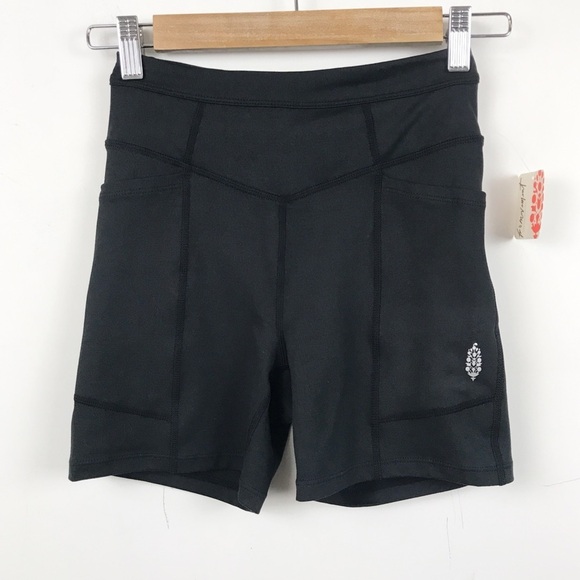 NWT Free People Odessa Bike Shorts in Black Size XS - Picture 5 of 10